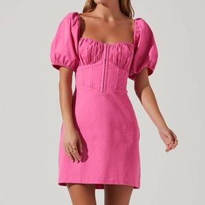 ASTR The Label Pink Mini Kelilah Dress